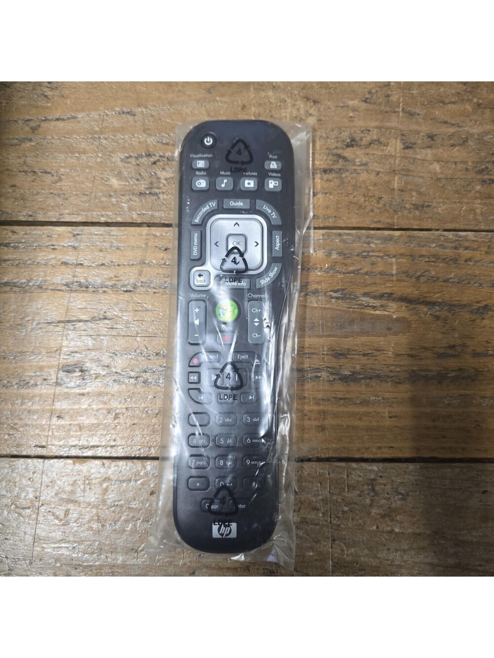 HP Media Center Remote Control RC18049291 01B MCE Black Factory Sealed